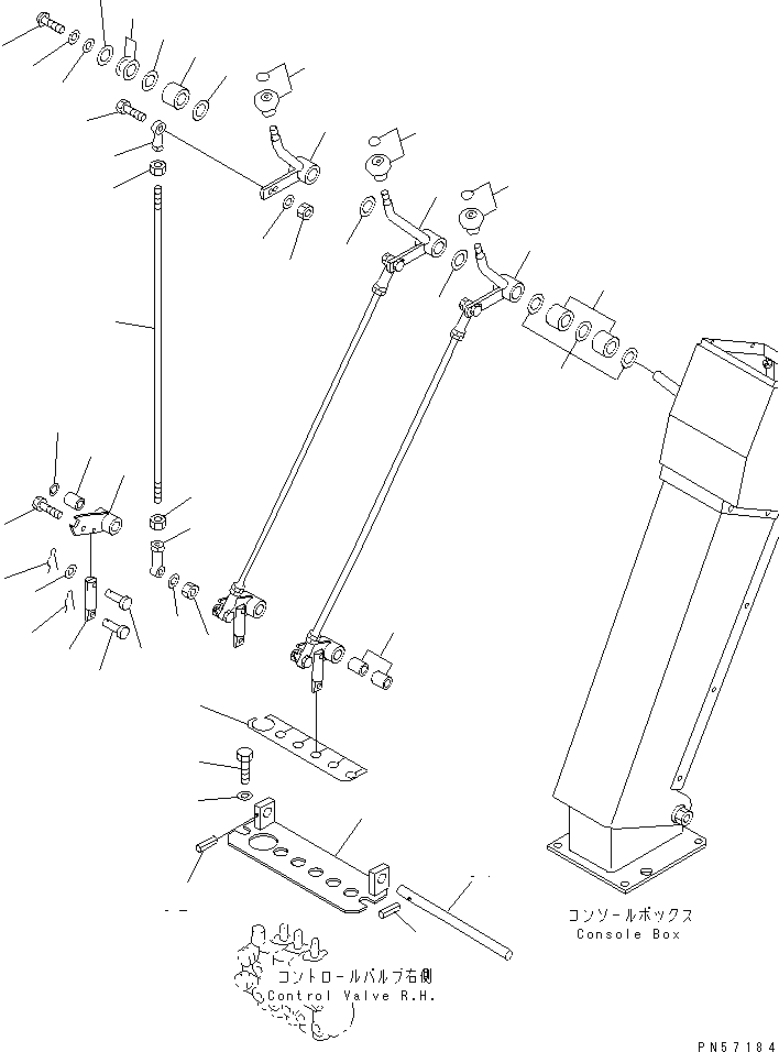 KNOB ASS'Y,LEANING 237-43-00121 KOMATSU
