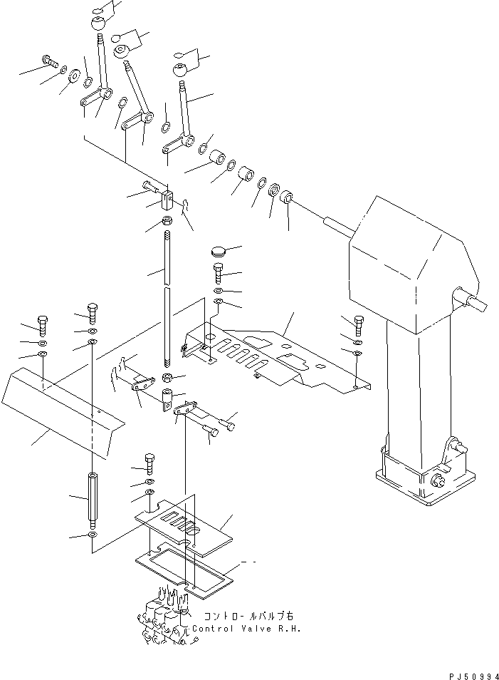 LEVER,BLADE SIDE SHIFT 23E-43-18150 KOMATSU