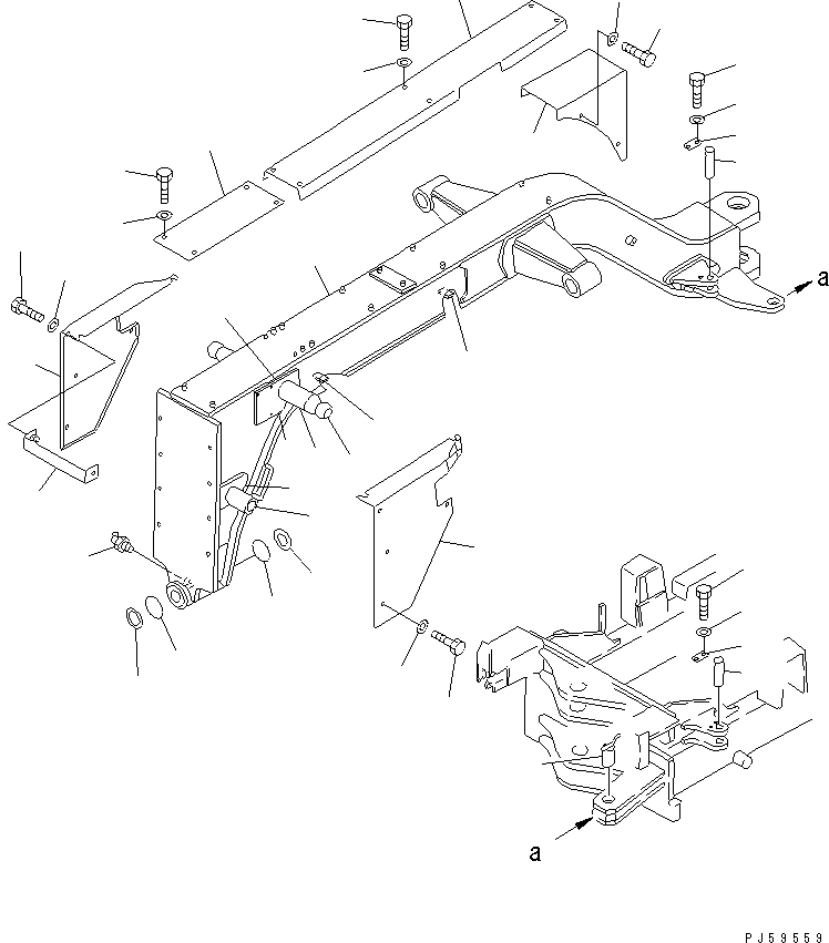 FRAME ASS'Y,FRONT 23E-46-11012 KOMATSU