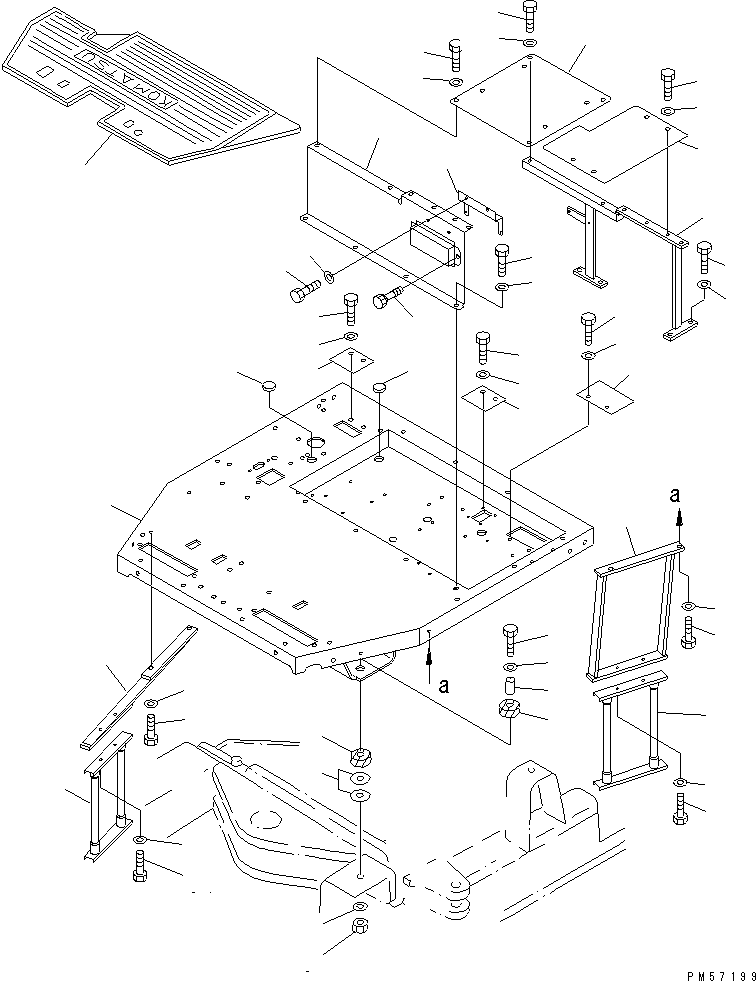 Гайка 01580-11643 KOMATSU