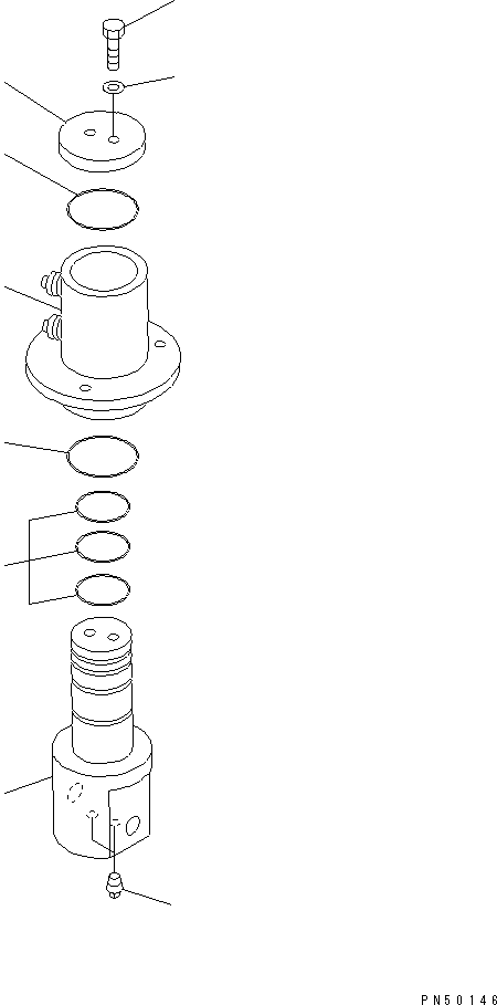 Поворотное соединение в сборе 23E-60-13200 KOMATSU