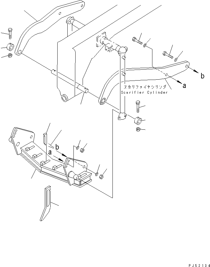 DRAWBAR,L.H. 23E-71-11140 KOMATSU