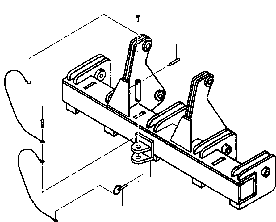 RIPPER HITCH PLATE INSTALLATION (1433 092 H91) KOMATSU