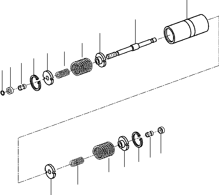 PISTON ASSEMBLY, AWD PUMP STROKING 1440 654 H92 KOMATSU