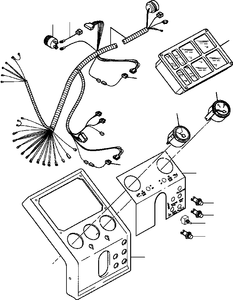 HARNESS, INSTRUMENT PANEL WIRING 1433 862 H91 KOMATSU