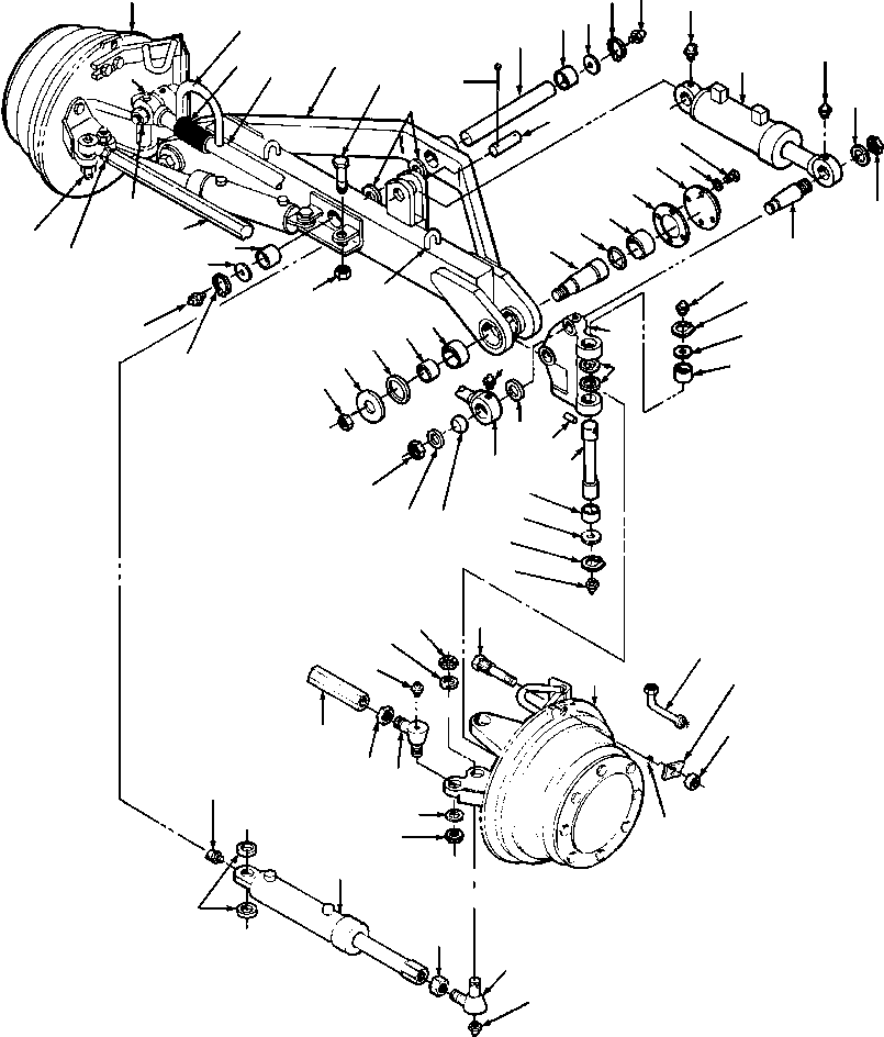 AXLE ASSEMBLY, FRONT - AWD 1435 242 H91 KOMATSU