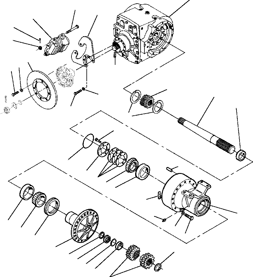 Фиксатор подшипника 1277 402 H3 KOMATSU
