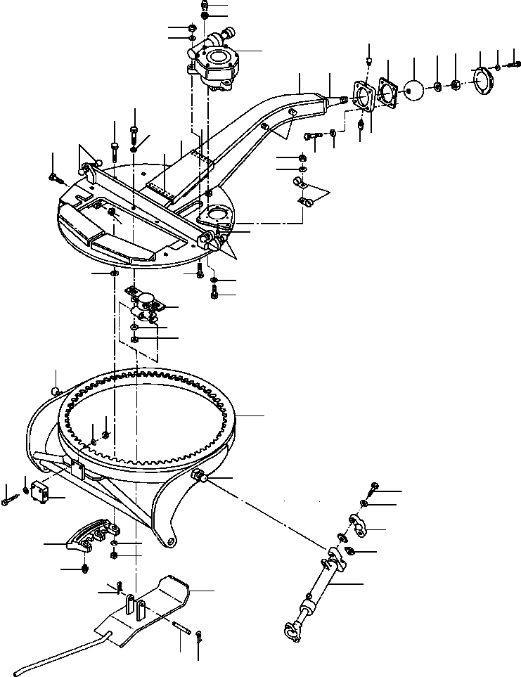 CIRCLE WELDMENT 1284 752 H92 KOMATSU