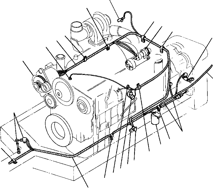 HARNESS, MAIN WIRING 1437 824 H93 KOMATSU