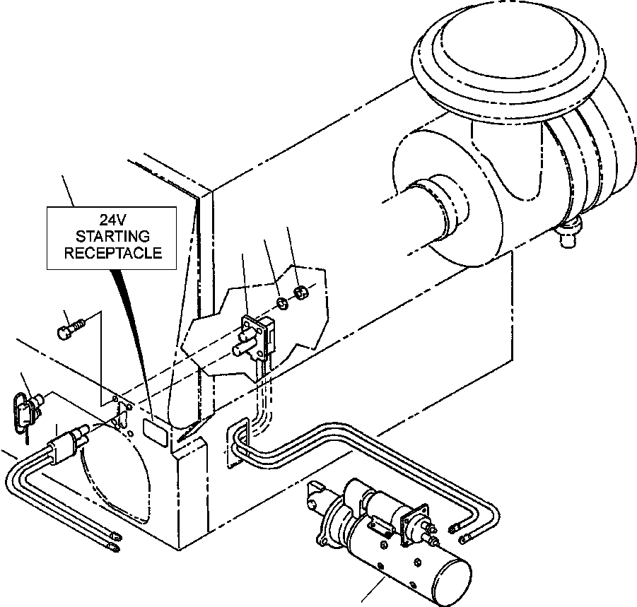 STARTING RECEPTACLE 633 403 C1 KOMATSU