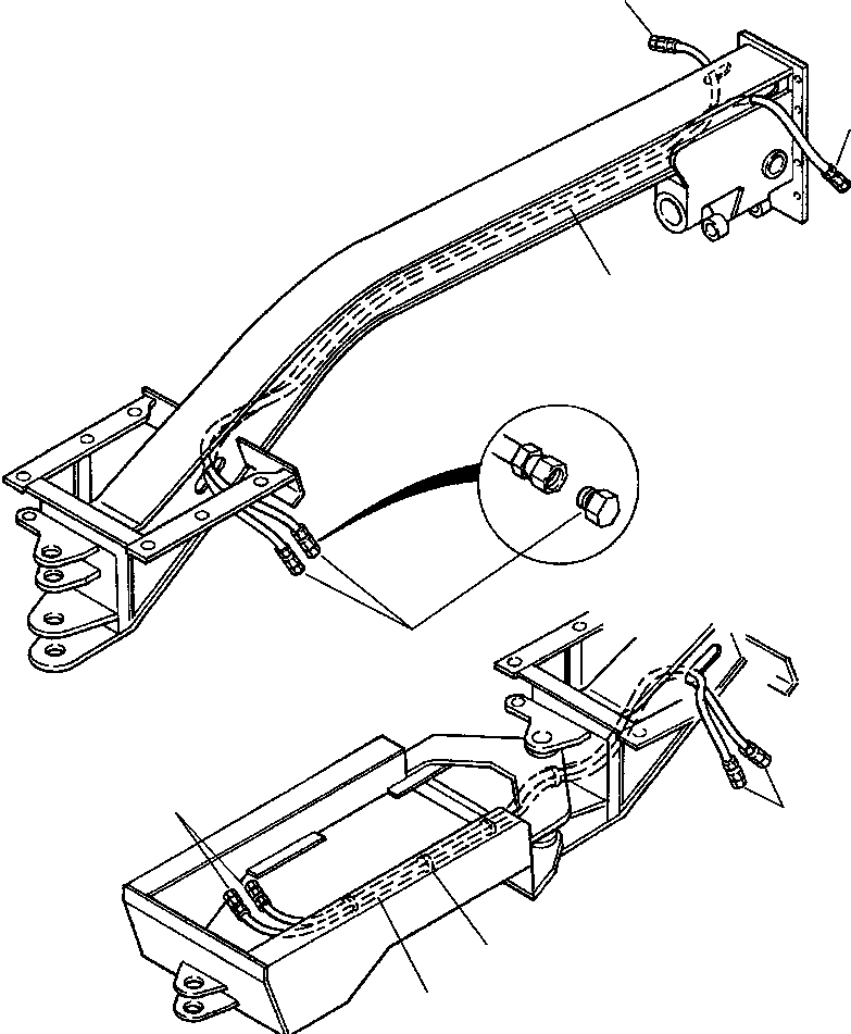 Шланг в сборе 1253 222 H1 KOMATSU