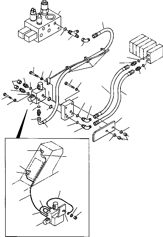 BLOCK - VALVE MOUNTING 160 500 KOMATSU