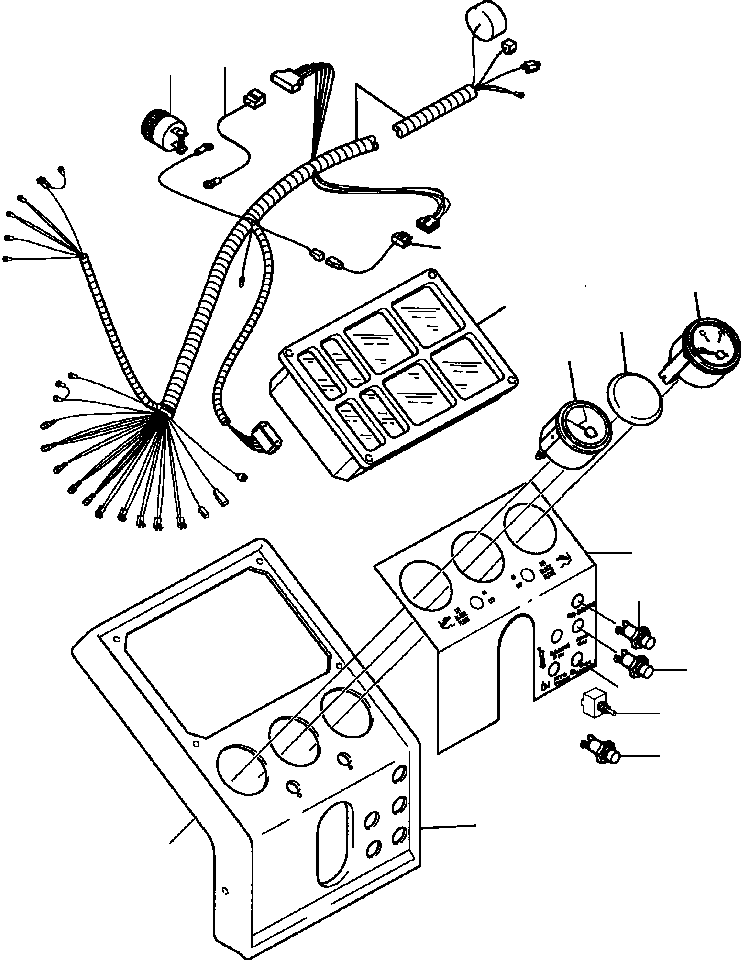 HARNESS, INSTRUMENT PANEL 1437 825 H91 KOMATSU