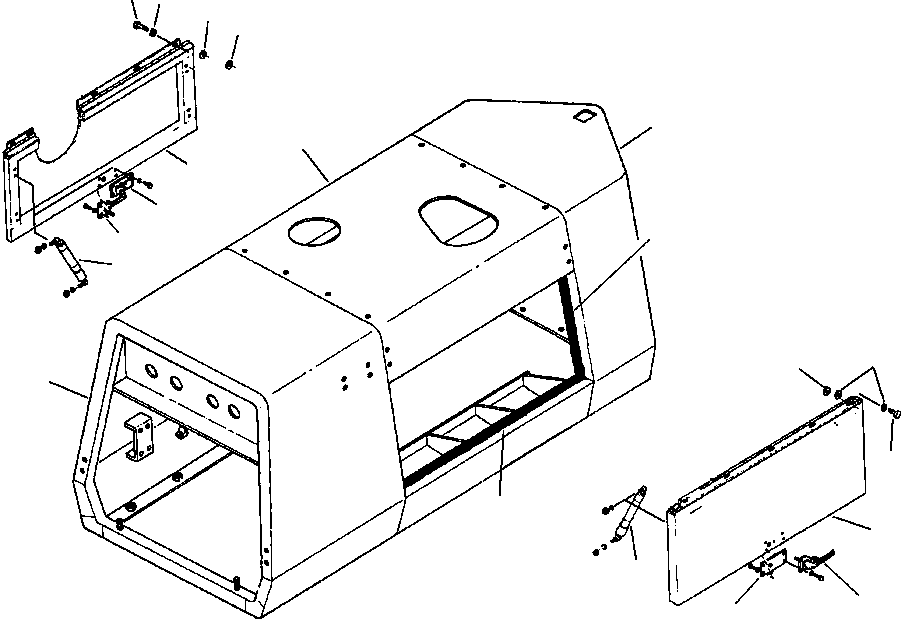 HOOD SIDE INSTALLATION 1433 109 H91 KOMATSU