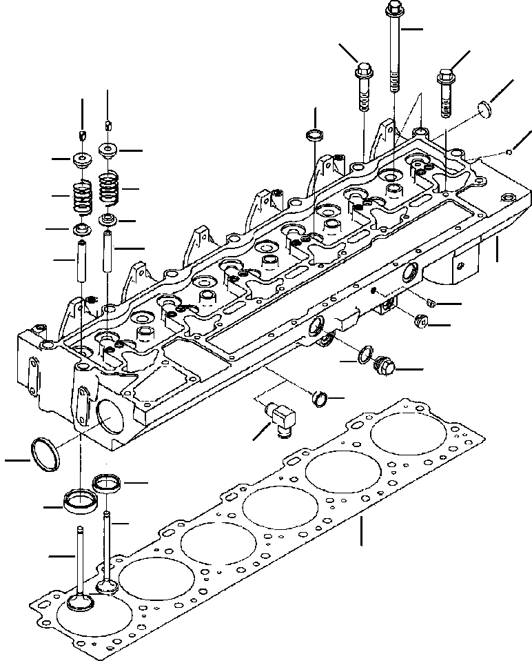 CYLINDER HEAD ASS'Y 6742-01-0430 KOMATSU