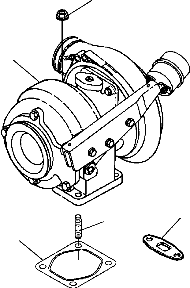 TURBOCHARGER (HX40W) 1304 937 H91 KOMATSU