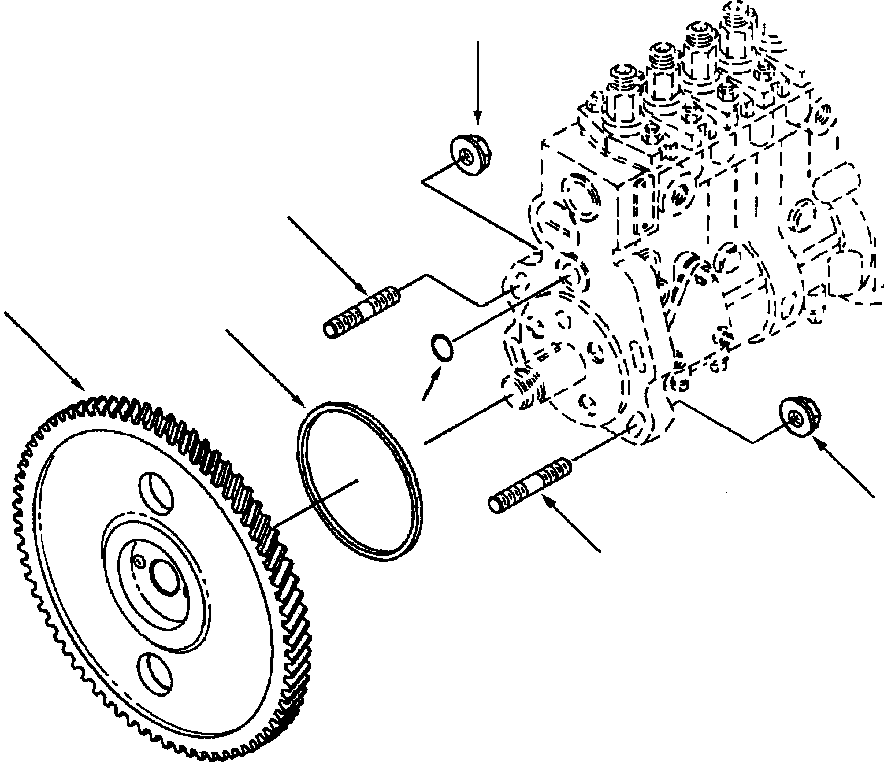 STUD (M10-1.50x50) 6736-71-5220 KOMATSU