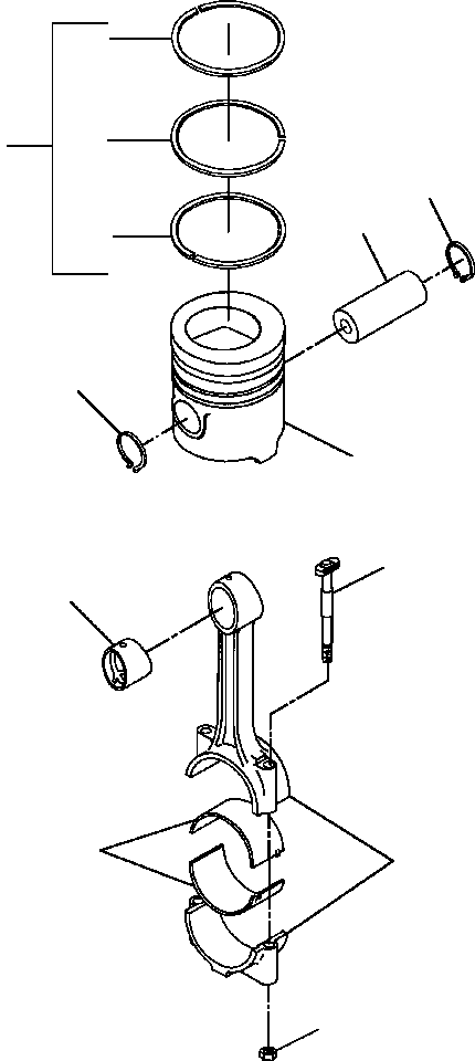 KIT, ENGINE PISTON 1241 183 H92 KOMATSU