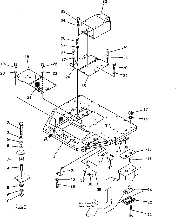 Амортизирующая подушка 237-54-11280 KOMATSU