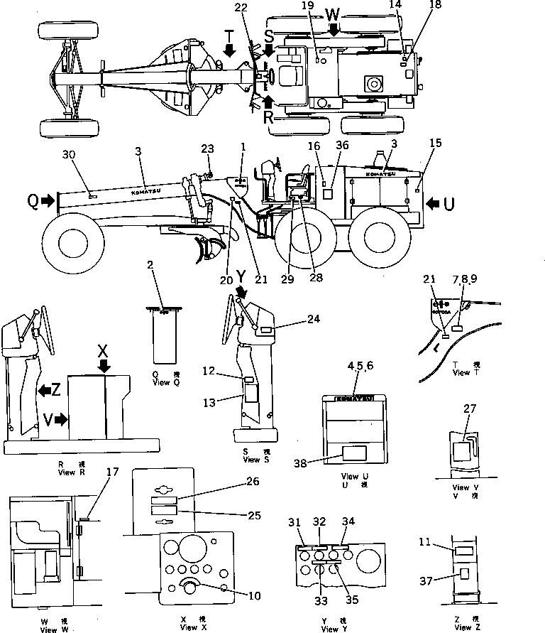 PLATE,BATTERY CHARGE 237-54-13150 KOMATSU