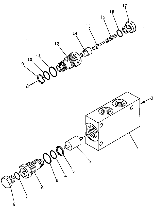 Клапан в сборе 232-61-00220 KOMATSU