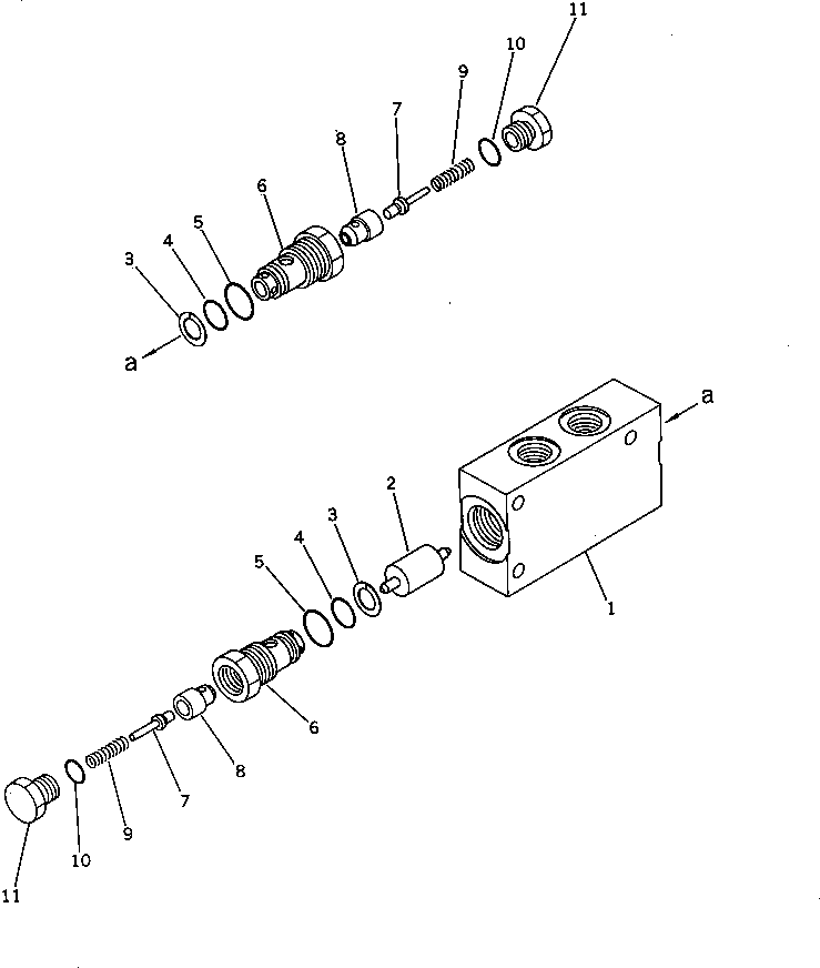 Клапан в сборе 232-61-00120 KOMATSU