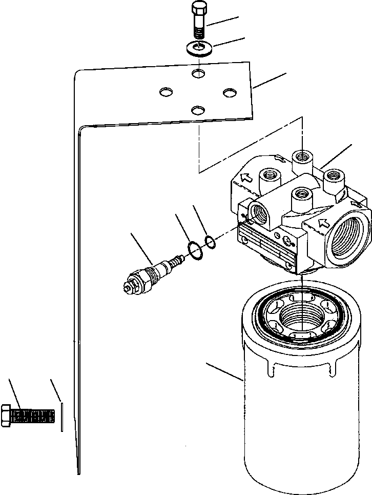 BRACKET, FILTER MOUNTING 1436 357 H1 KOMATSU