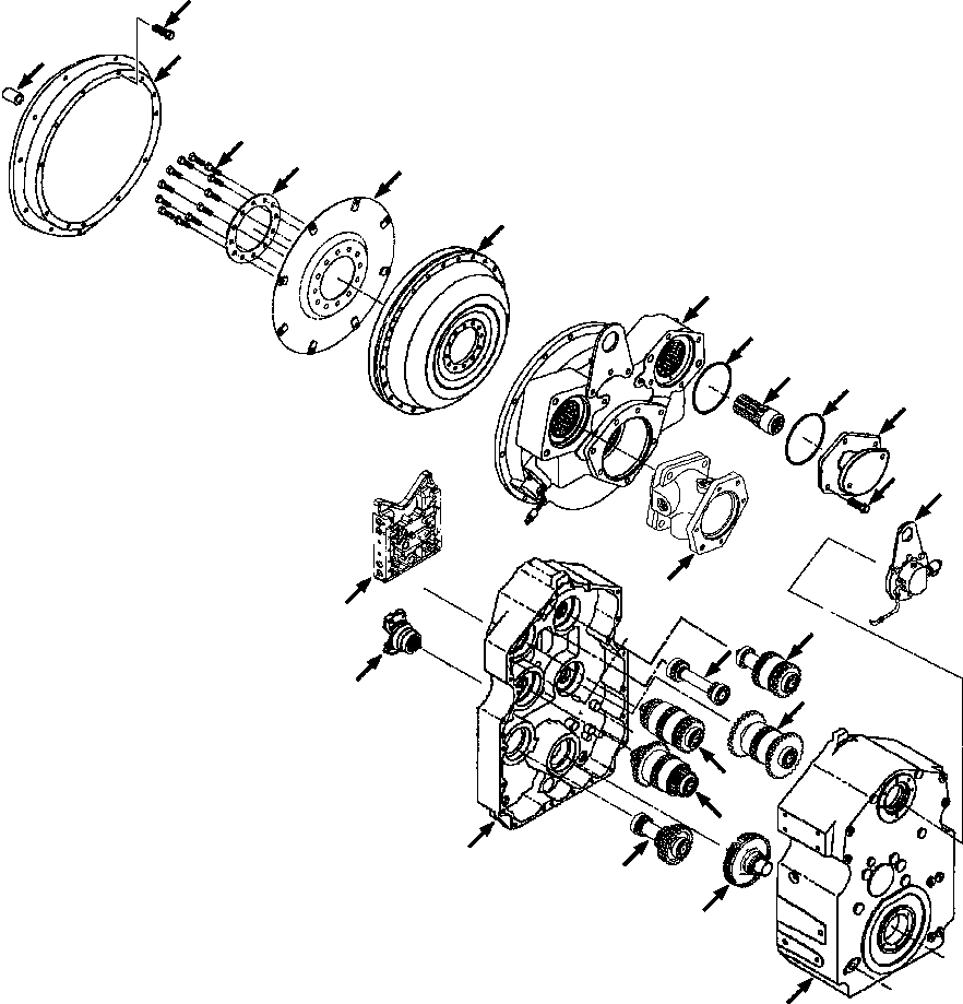 TRANSMISSION & TORQUE CONVERTER 1434 856 H91 KOMATSU