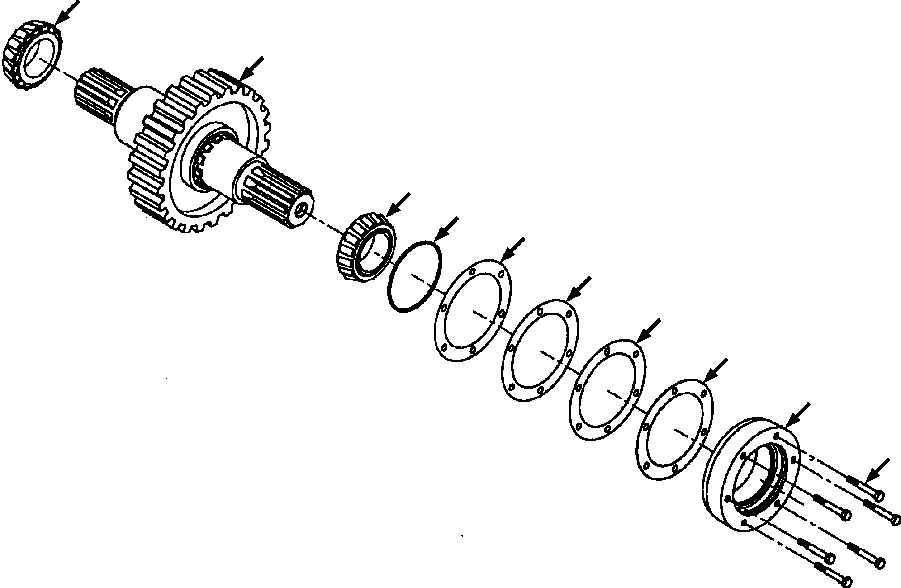 CONE, BEARING 1437 710 H1 KOMATSU