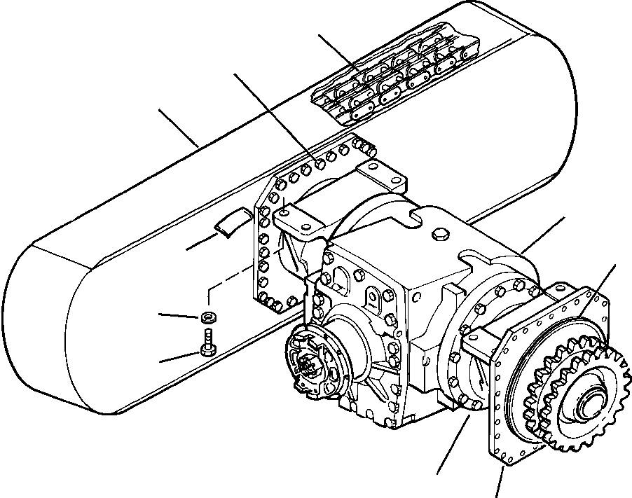 Цепь 1435 173 H2 KOMATSU