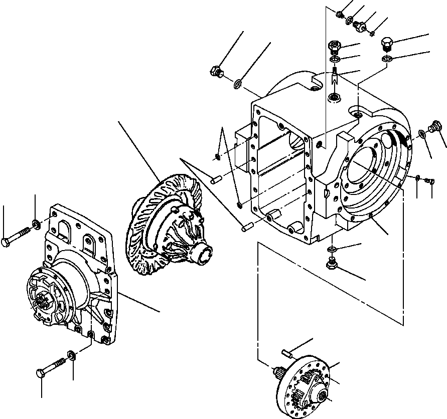 CASE ASSEMBLY, DIFFERENTIAL 1434 897 H91 KOMATSU