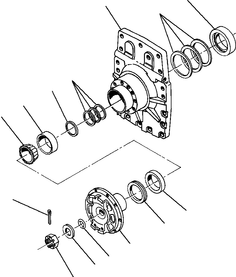 Регулировочная прокладка - 0.08MM 1439 271 H1 KOMATSU