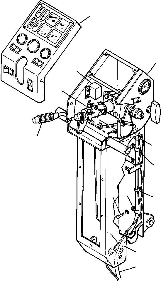 CONSOLE ASSEMBLY, STEERING (1435 228 H91) KOMATSU