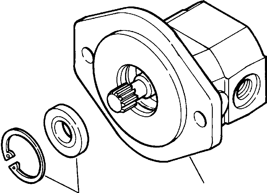 PUMP, DIFFERENTIAL LOCK/UNLOCK 1435 602 H91 KOMATSU