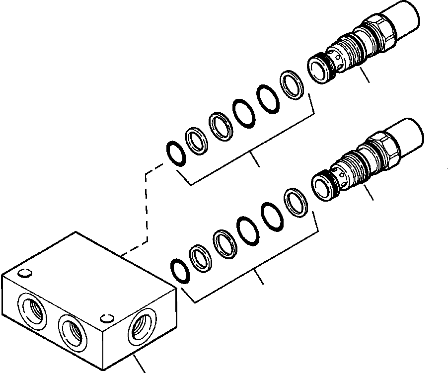 CARTRIDGE, COUNTERBALANCE VALVE 1438 786 H91 KOMATSU