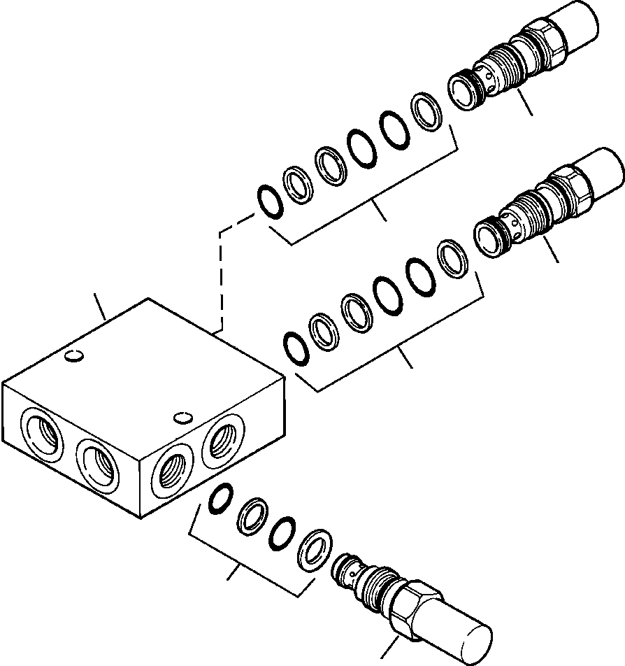 VALVE, DUAL COUNTERBALANCE 1439 155 H91 KOMATSU