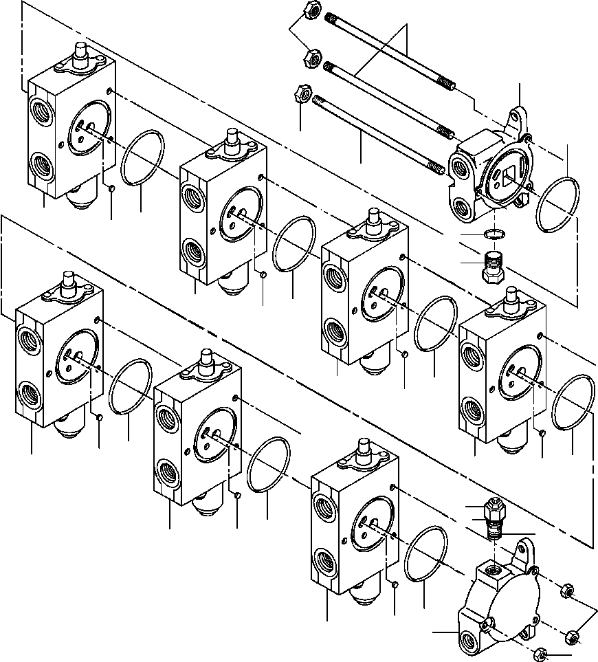 VALVE, CONTROL - R.H. - 7 VALVE BANK 1435 782 H91 KOMATSU