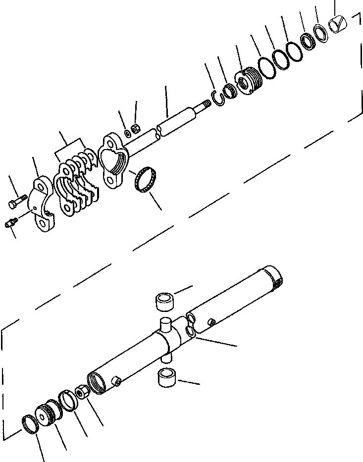 ROD, PISTON - L.H 23C-63-A3121 KOMATSU