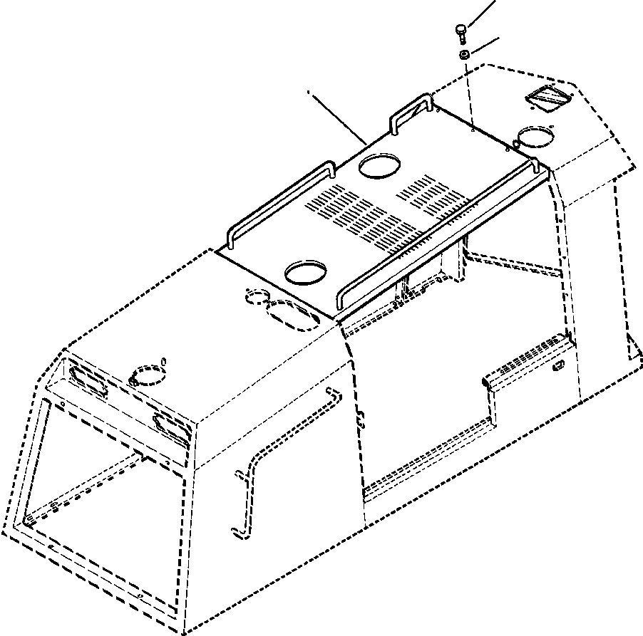 HOOD WELDMENT 1438 546 H91 KOMATSU