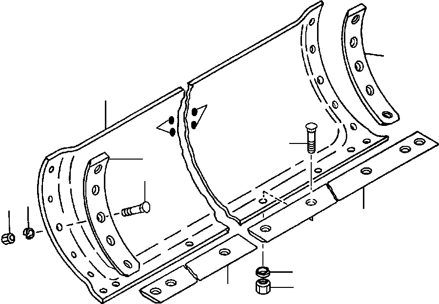 Режущая кромка - 1 IN X 8 IN X 8 FT 1280 320 H1 KOMATSU
