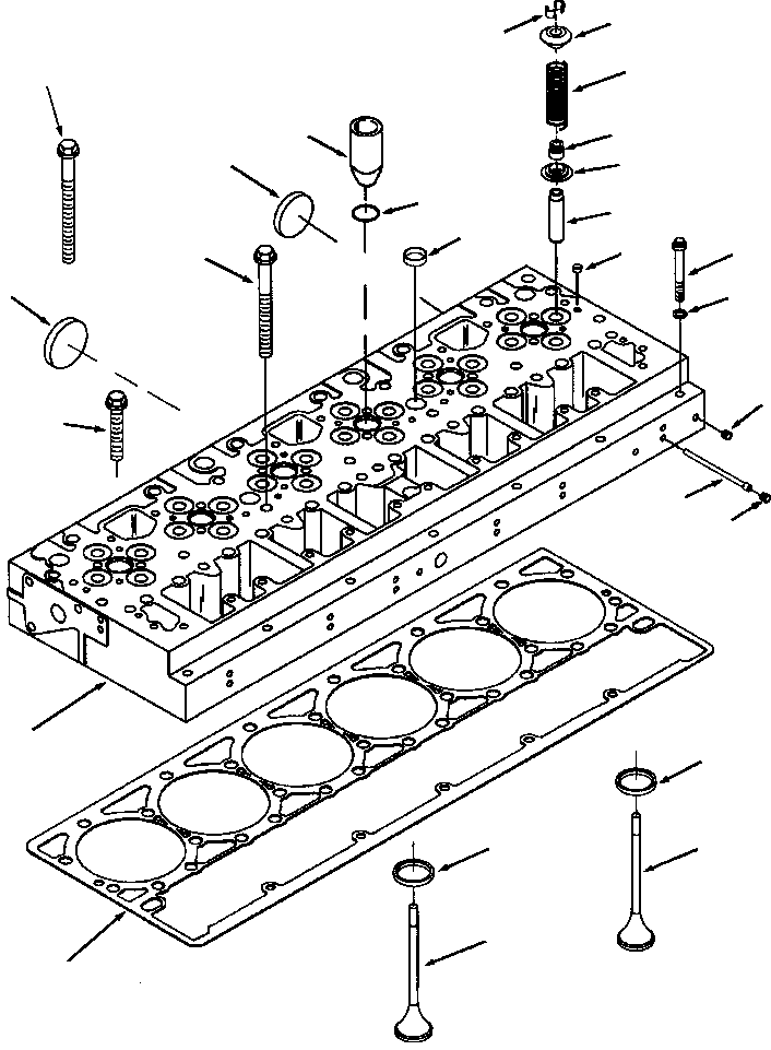 GASKET, CYLINDER HEAD 1296 076 H4 KOMATSU