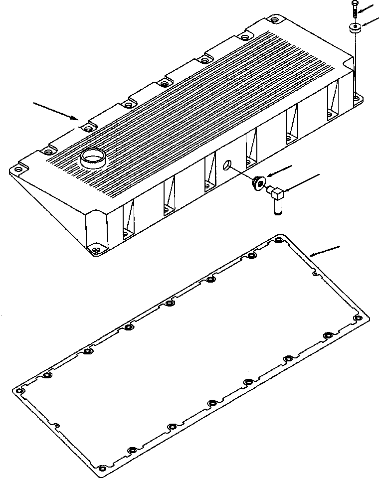 COVER, ROCKER LEVER TLA 1307 646 H92 KOMATSU
