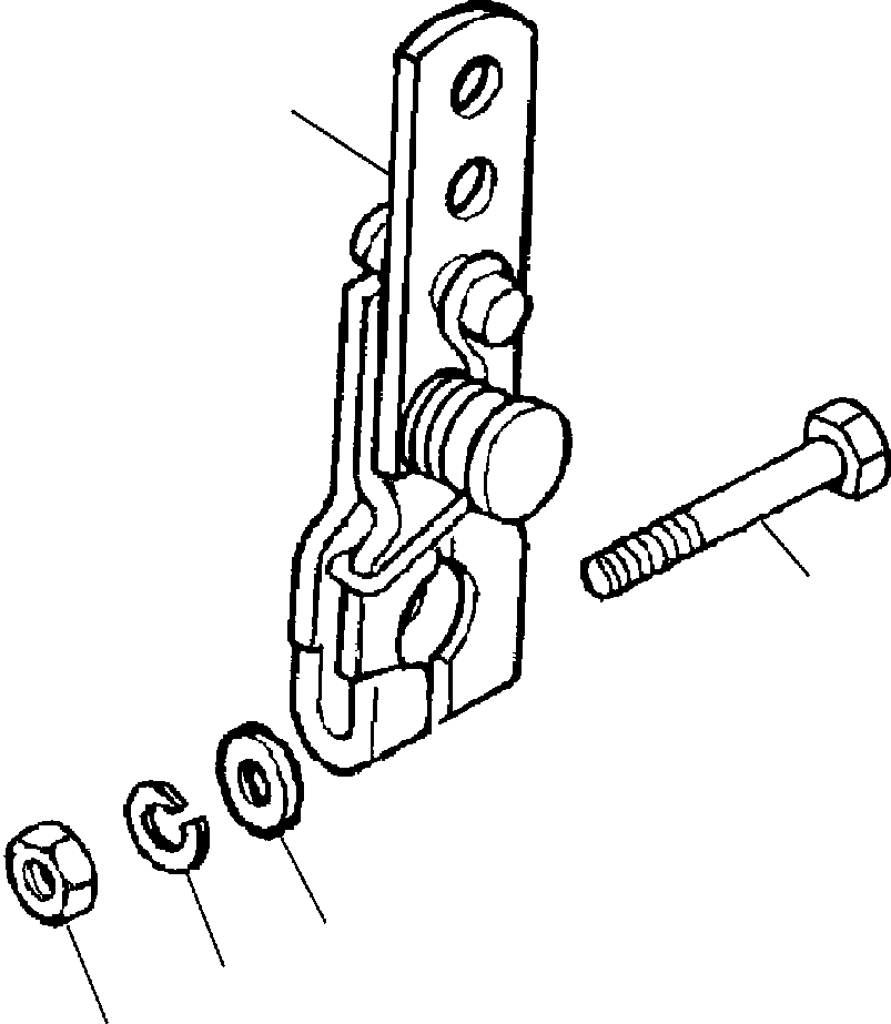 LEVER, THROTTLE 1240 420 H1 KOMATSU