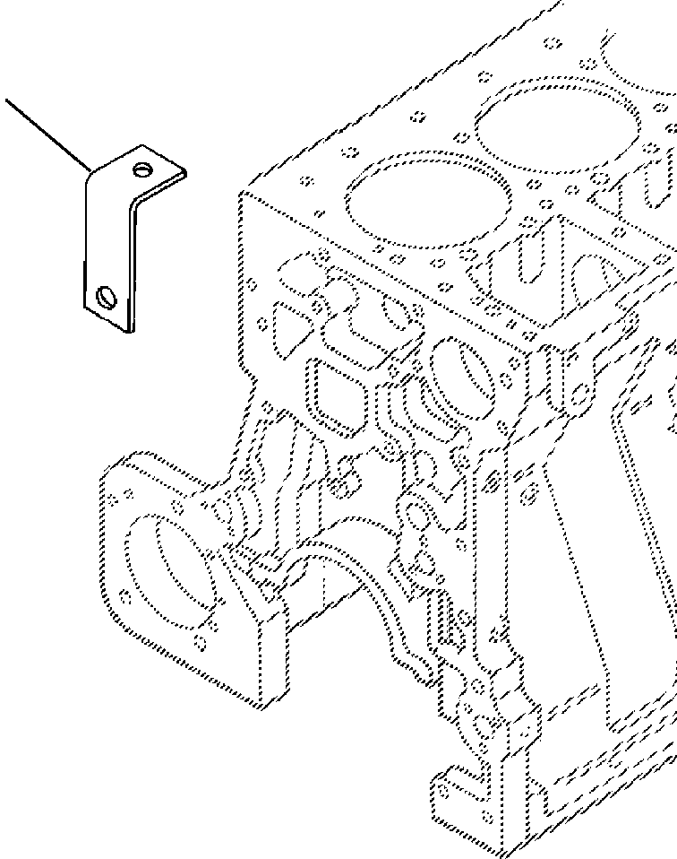 BRACE, TUBE 1294 051 H2 KOMATSU