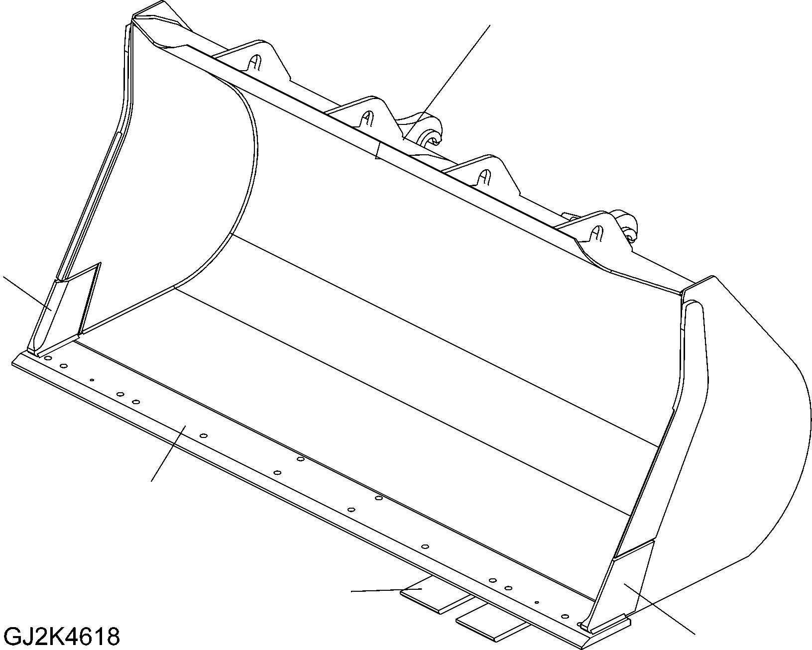 EDGE, (WELDED) 423-71-H2170 KOMATSU