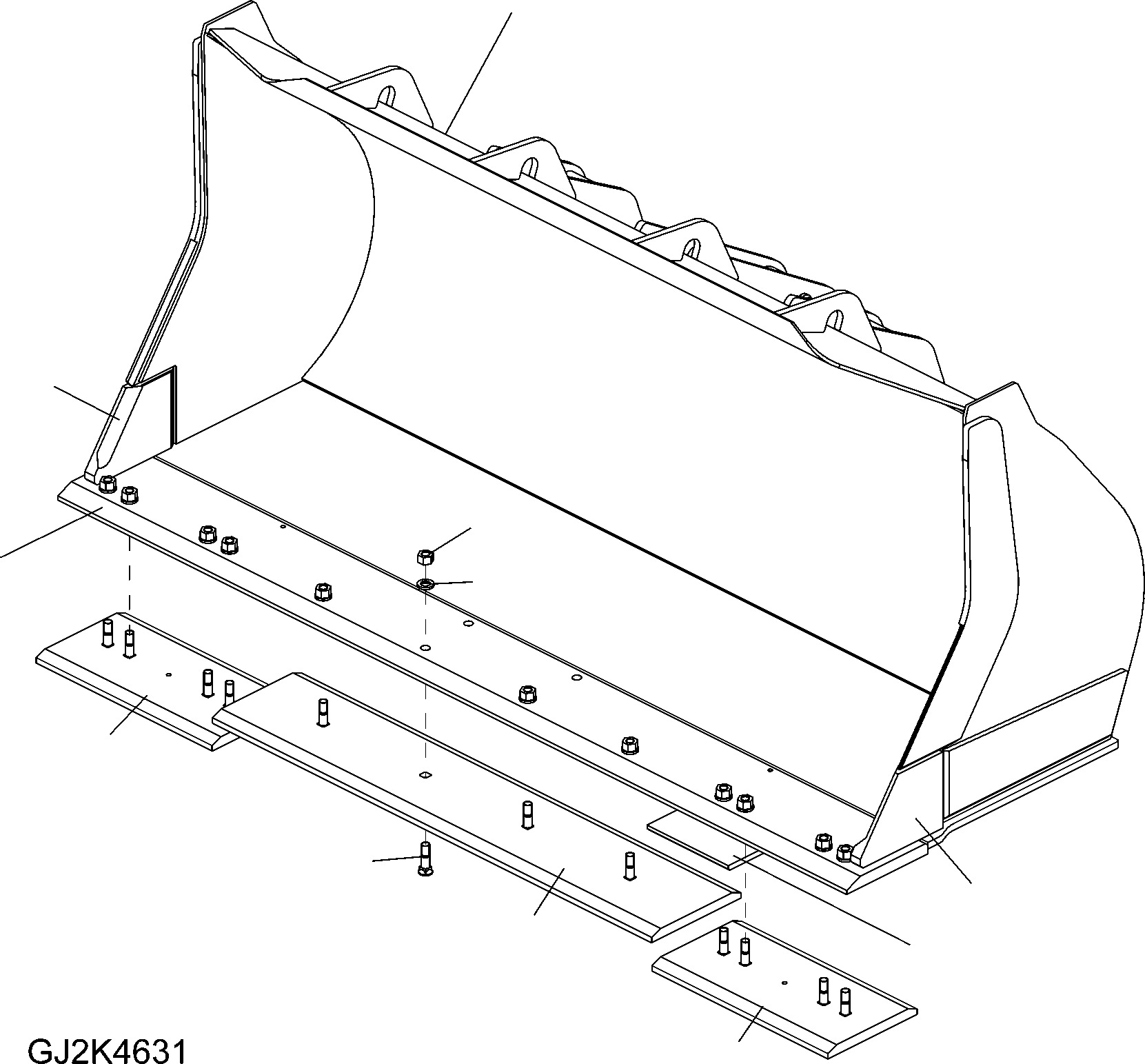 SKID, (WELDED) 423-75-H2G90 KOMATSU