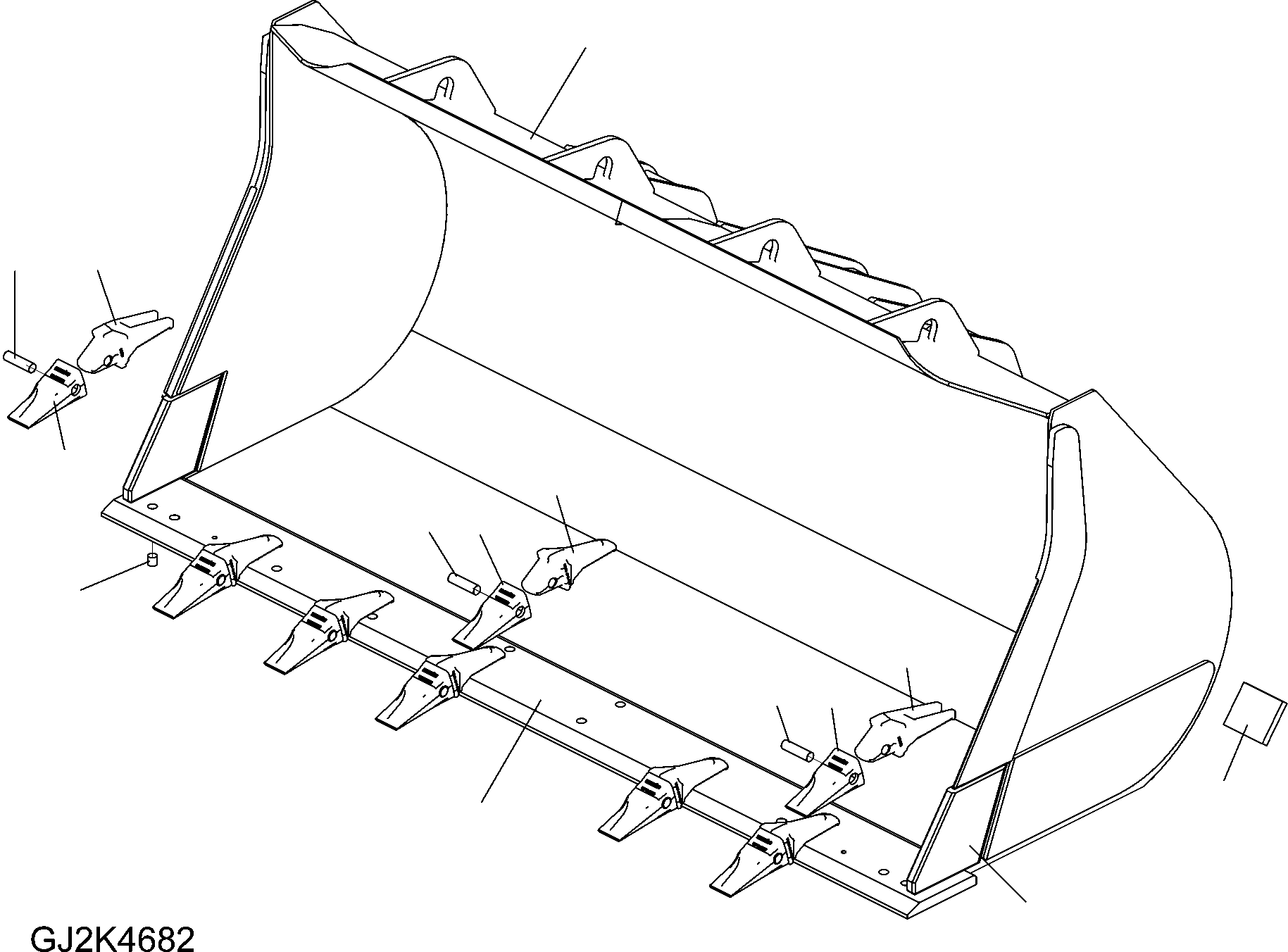 BLADE, (WELDED) 423-75-H2F20 KOMATSU