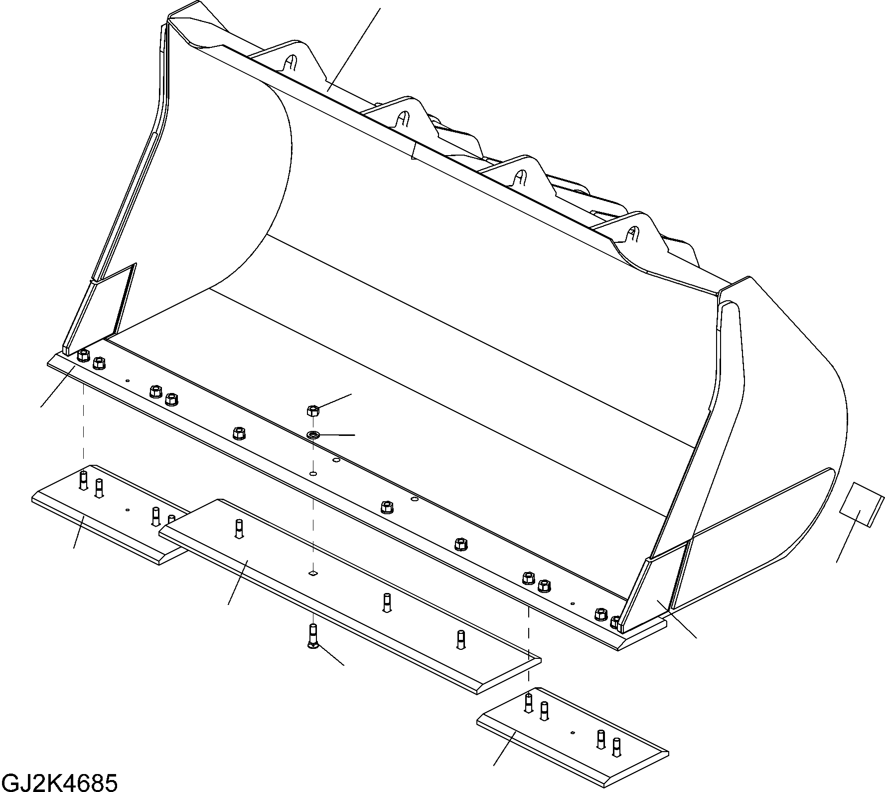 Ковш 423-75-H2D20 KOMATSU