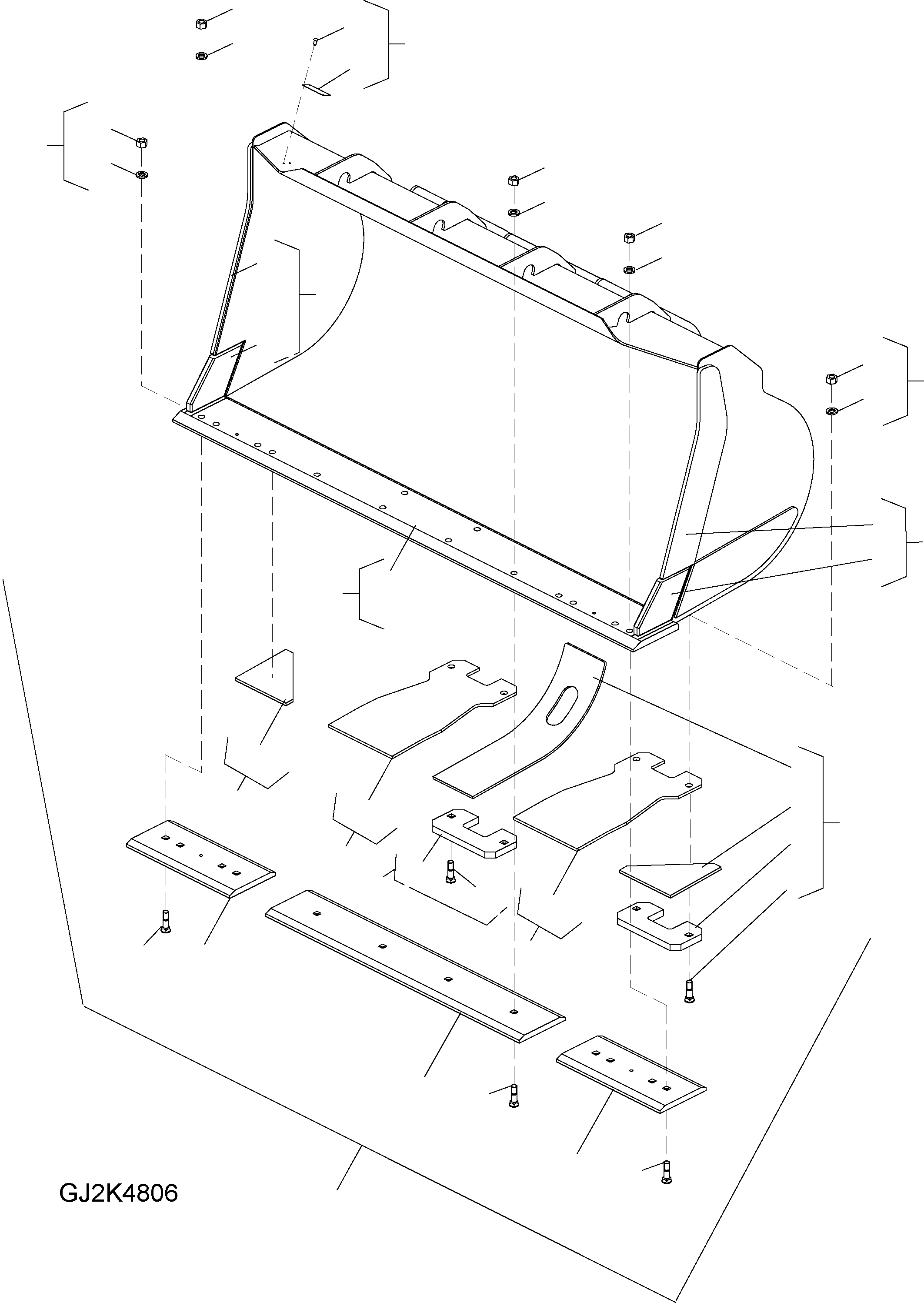 Edge, Welded 417-73-H2970 KOMATSU
