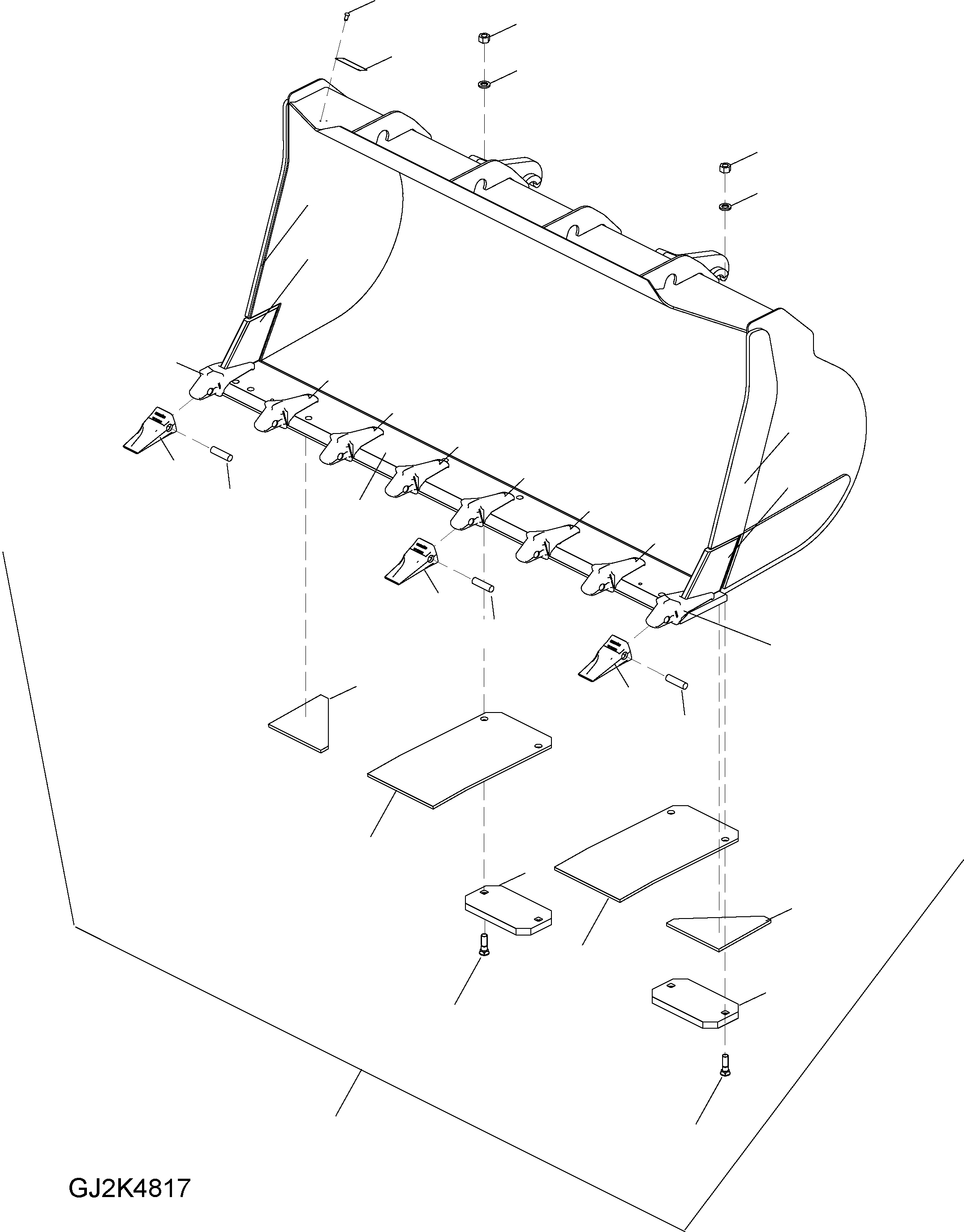 BUCKET ASSEMBLY 418-71-H2210 KOMATSU
